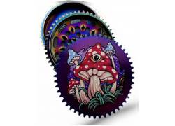Grinder Τρίφτης 50mm Μεταλλικός Σχέδιο Γρανάζι Mushroom 1 Sprocket - 3 Parts