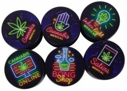 Neon Lights Grinder Τρίφτης Αλουμινίου 50mm - 4 Parts