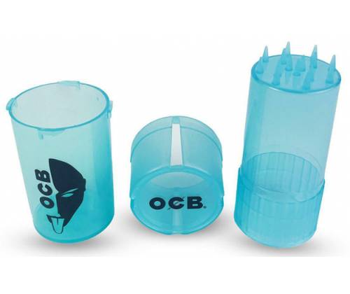 OCB Grinder Τρίφτης Πλαστικός MedTainer 2 σε 1 με Αποθηκευτικό Χώρο - Διάφορα Χρώματα - Τιμή: 3,70€