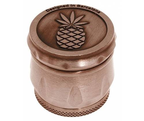 Grinder Τρίφτης 43mm Pineapple Ανανάς Ασημί - 4 Parts - Τιμή: 14,90€