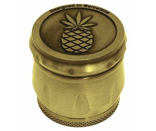 Grinder Τρίφτης 43mm Pineapple Ανανάς Ασημί - 4 Parts - Τιμή: 14,90€