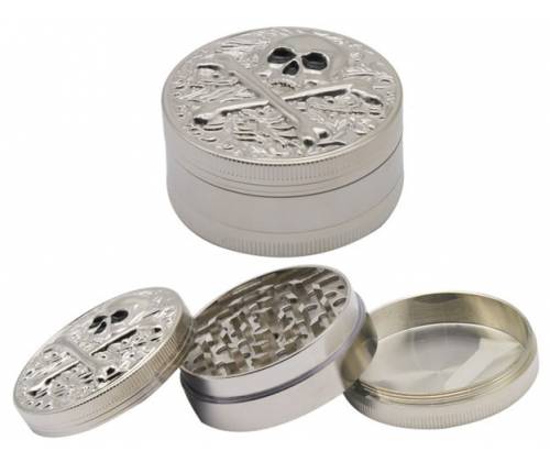Grinder Τρίφτης Καπνού Pirate Skull 54mm - 3 Parts - Τιμή: 6,50€