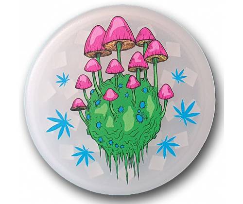 Grinder Τρίφτης Πλαστικός Mushrooms 60mm & Tips - 3 Parts - Τιμή: 2,90€