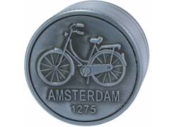 Grinder Amsterdam Τρίφτης Bicycle Ασημί 50mm - 4 Parts