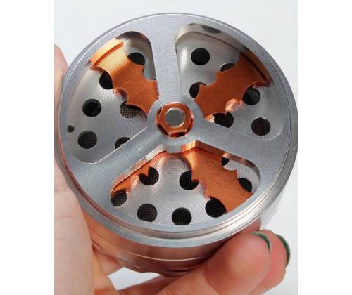 Grinder Τρίφτης «Propeler» Μεταλλικό 62mm Ασημί - 4 Parts - Τιμή: 24,50€