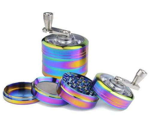 Grinder Τρίφτης Μύλος 52mm Rainbow - 4 Parts - Τιμή: 12,90€