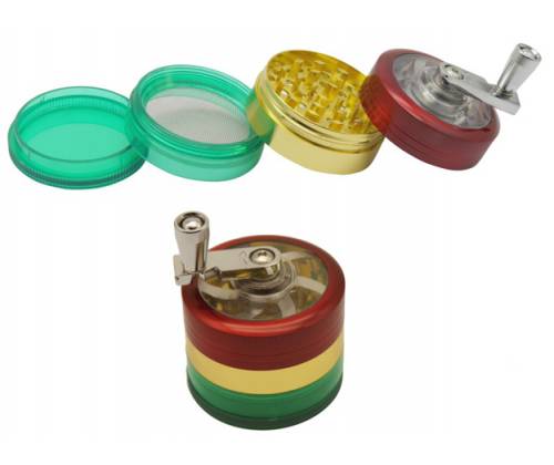 Μύλος Grinder Τρίφτης Αλουμινίου Χρυσό 63mm - 4 Parts - Τιμή: 14,50€