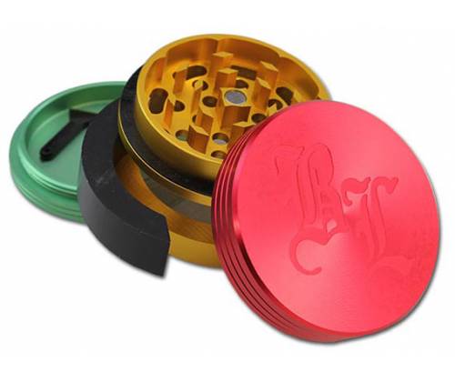 Black Leaf Grinder Τρίφτης «Dooor» Rasta 64mm-3 Parts - Τιμή: 24,90€