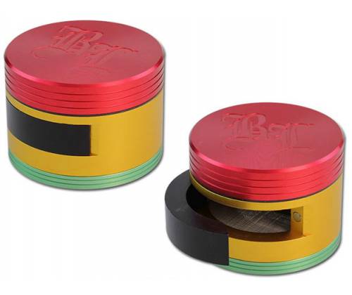 Black Leaf Grinder Τρίφτης «Dooor» Rasta 64mm-3 Parts - Τιμή: 24,90€