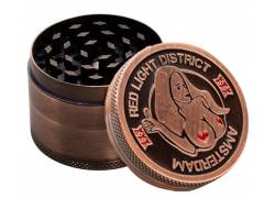 Grinder Τρίφτης 50mm Amsterdam Red Light Bronze - 4 Parts