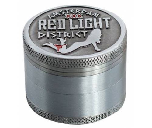 Grinder Τρίφτης 50mm Red Light Silver - 4 Parts - Τιμή: 11,90€