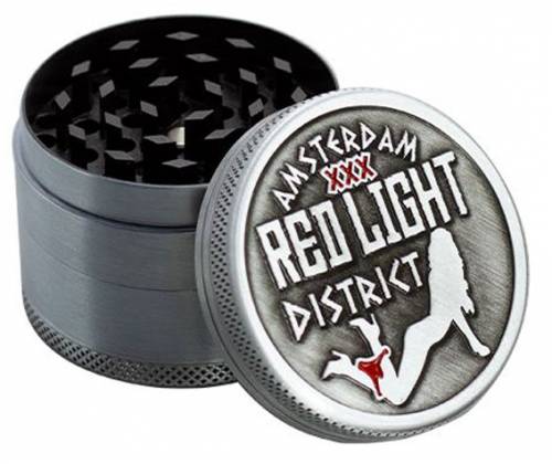 Grinder Τρίφτης 50mm Red Light Silver - 4 Parts - Τιμή: 11,90€