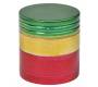 Grinder Τρίφτης Μεταλλικός Reggae Rasta 30mm - 4 Parts - Τιμή: 6,50€