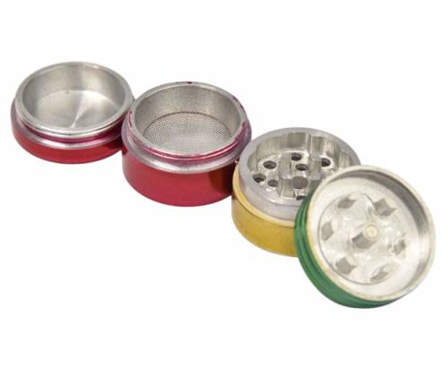 Grinder Τρίφτης Μεταλλικός Reggae Rasta 30mm - 4 Parts - Τιμή: 6,50€