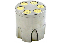 Grinder Μαγνητικός Τρίφτης Γεμιστήρας Περίστροφου 40mm Ασημί