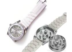 Time Grinder Metal Τρίφτης Ρολόι Λευκό 43mm - 2 parts