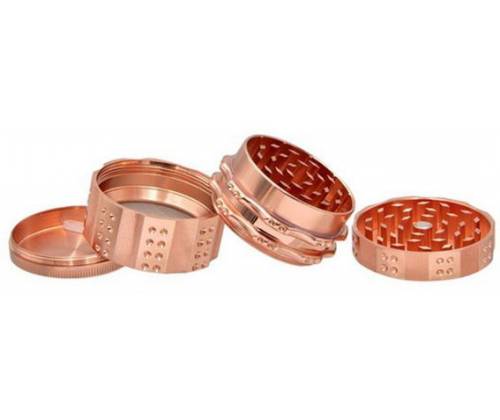 Grinder Τρίφτης Rose Gold 51mm - 4 Parts - Τιμή: 12,50€