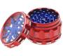 Grinder Τρίφτης «Lightning» 55mm Red-Blue - 4 parts - Τιμή: 15,50€