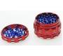 Grinder Τρίφτης «Lightning» 55mm Red-Blue - 4 parts - Τιμή: 15,50€