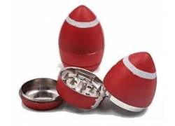 Grinder Τρίφτης Μεταλλικός Rugby Ball 55mm - Κόκκινο 3 Parts