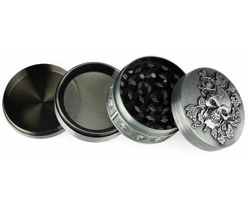 Grinder Τρίφτης Skull with Ivy 50mm - 4 Parts - Τιμή: 12,50€