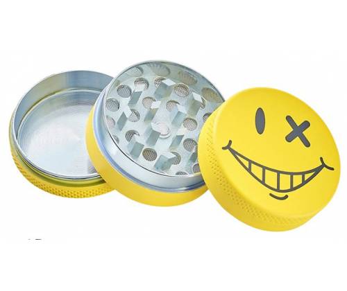 Champ Grinder Τρίφτης Αλουμινίου Yellow Face 40mm - 3 Parts - Τιμή: 7,40€