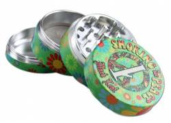 Black Leaf Grinder Τρίφτης Αλουμινίου «Smoking for Peace» 54mm - 4 Parts
