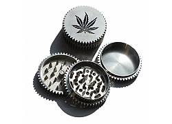 Grinder Τρίφτης 50mm Μεταλλικός Σχέδιο Γρανάζι Leaf - 3 Parts