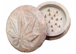 Grinder Τρίφτης από Πέτρα Leaf 56mm - 2 Parts