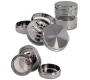 Grinder Τρίφτης με Παράθυρο Ασημί 62mm - 4 Parts - Τιμή: 14,90€