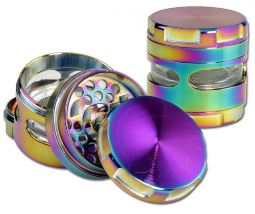 Grinder Τρίφτης με Παράθυρο Rainbow 62mm - 4 Parts - Τιμή: 14,90€