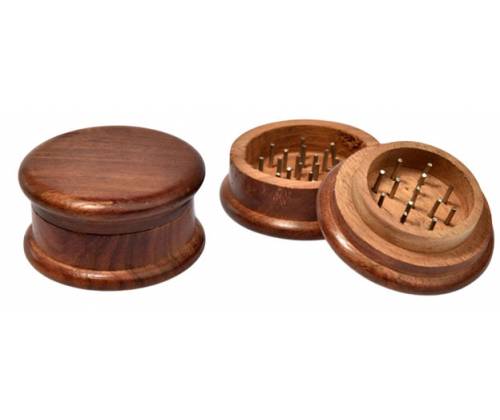 Grinder Τρίφτης Ξύλινος Σκούρο Καφέ Απλός 50mm - 2 Parts - Τιμή: 3,90€