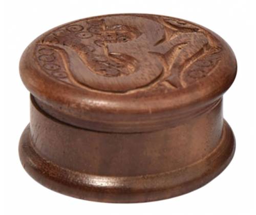 Grinder Τρίφτης Ξύλινος Σκούρο Καφέ Σκαλιστό 50mm - 2 Parts - Τιμή: 3,90€