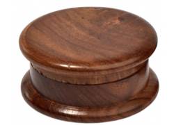 Grinder Τρίφτης Ξύλινος Σκούρο Καφέ Απλός 60mm - 2 Parts