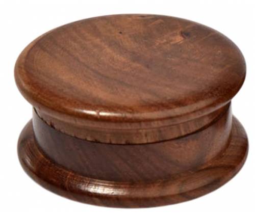 Grinder Τρίφτης Ξύλινος Σκούρο Καφέ Απλός 60mm - 2 Parts - Τιμή: 4,20€