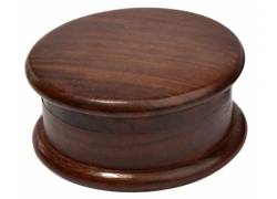 Grinder Τρίφτης Ξύλινος Σκούρο Καφέ Απλός 75mm - 2 Parts