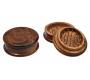 Grinder Τρίφτης Ξύλινος Σκούρο Καφέ Σκαλιστό 75mm - 2 Parts - Τιμή: 4,50€
