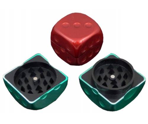 Grinder Τρίφτης Ζαρι Dice Color 48mm - 2 Parts - Τιμή: 3,90€