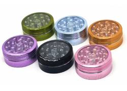 Amsterdam Grinder Τρίφτης 50mm Αλουμίνιο - 2 parts (με παράθυρο) 05023MIX