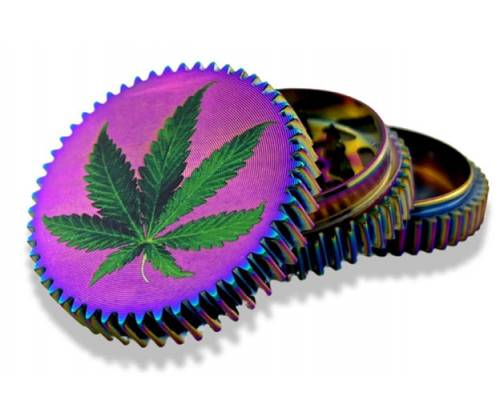 Grinder Τρίφτης 50mm Μεταλλικός Σχέδιο Γρανάζι Leaf Sprocket - 3 Parts - Τιμή: 16,50€