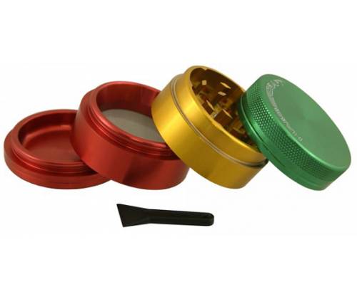 Hammercraft Grinder Τρίφτης Rasta 63mm Aluminium - 4 Parts - Τιμή: 15,90€