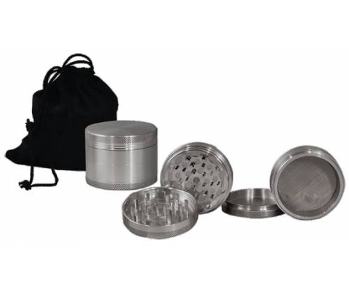 Hammercraft CNC Grinder Τρίφτης Αλουμινίου With Bag 63mm Ασημί - 4 Parts - Τιμή: 14,10€