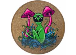 Grinder Τρίφτης Πλαστικός Hemp Alien Mushrooms 60mm - 2 Parts