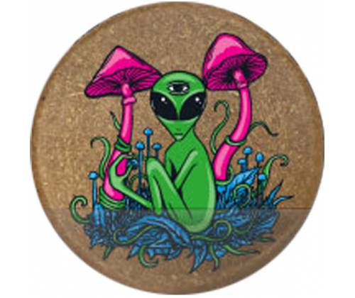 Grinder Τρίφτης Πλαστικός Hemp Alien Mushrooms 60mm - 2 Parts - Τιμή: 3,80€