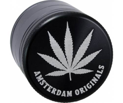 CNC Grinder Τρίφτης Αλουμινίου 40mm Amsterdam Leaf - 4 Parts - Τιμή: 12,50€