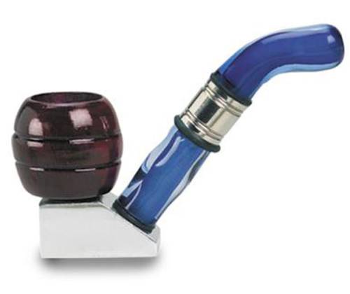 Πίπα Καπνού Μεταλλική-Ακρυλική Standing 9cm - Διάφορα Χρώματα - Τιμή: 6,80€