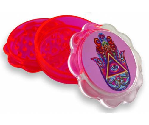 Grinder Τρίφτης Πλαστικός Pink Hamsa 60mm - 3 Parts - Τιμή: 2,90€