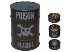 Grinder Τρίφτης Μεταλλικός Toxic Poison 45mm - Μαύρο 3 Parts