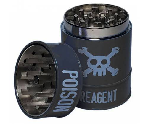 Grinder Τρίφτης Μεταλλικός Toxic Poison 45mm - Μαύρο 3 Parts - Τιμή: 5,90€