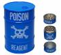 Grinder Τρίφτης Μεταλλικός Toxic Poison 45mm - Μπλε 3 Parts - Τιμή: 5,90€